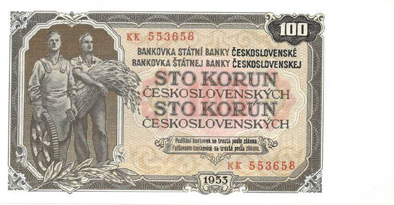Archivo:Czechoslovakia-100-korun-1953-obverse.png